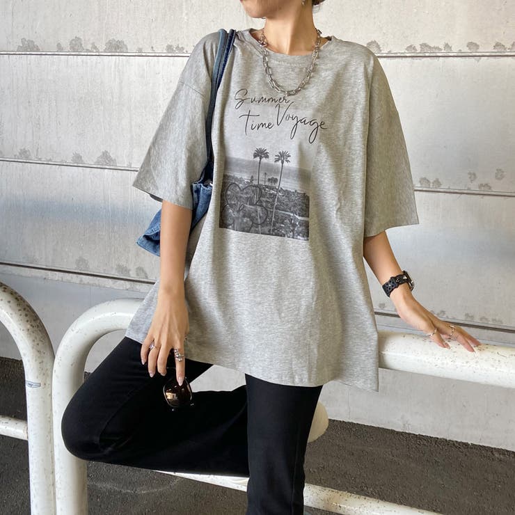 カラーロゴ転写ビッグTシャツ | non-hedge  | 詳細画像28 
