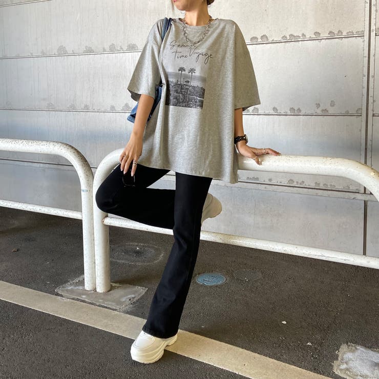 カラーロゴ転写ビッグTシャツ | non-hedge  | 詳細画像29 
