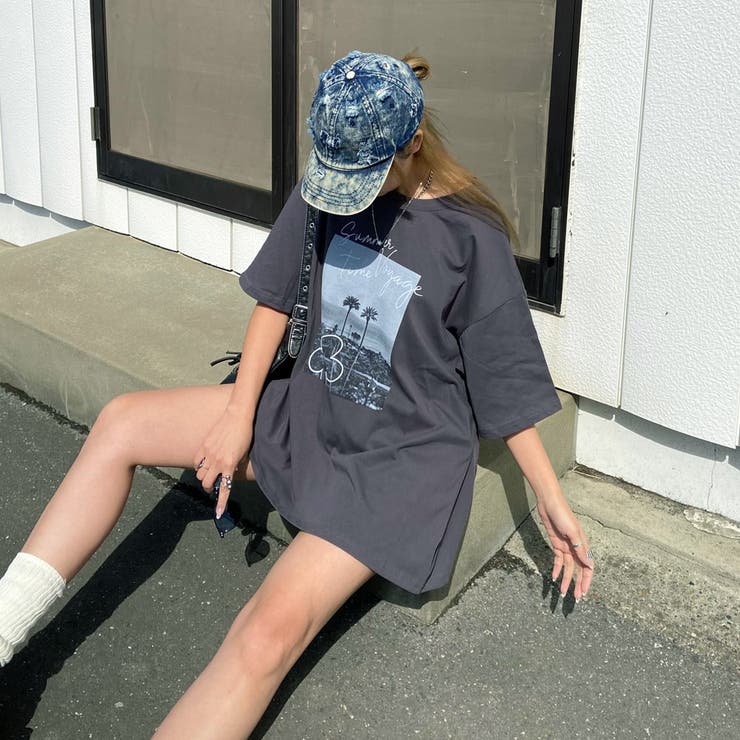 カラーロゴ転写ビッグTシャツ | non-hedge  | 詳細画像31 