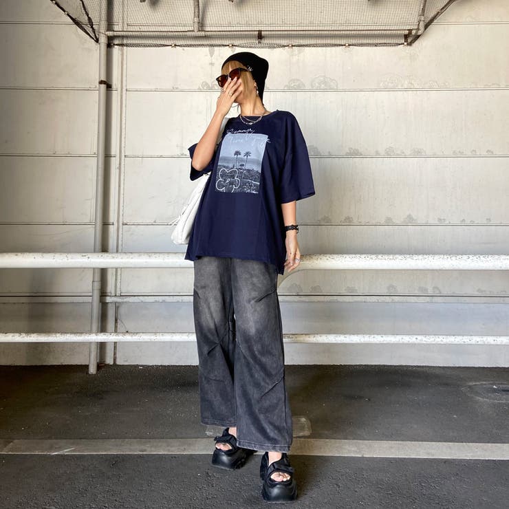 カラーロゴ転写ビッグTシャツ | non-hedge  | 詳細画像37 