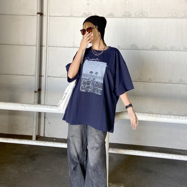 カラーロゴ転写ビッグTシャツ | non-hedge  | 詳細画像38 