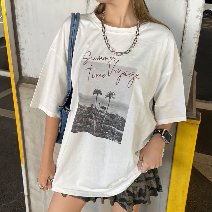 カラーロゴ転写ビッグTシャツ | non-hedge  | 詳細画像8 