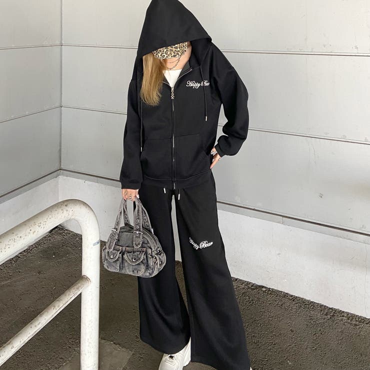 刺繍ロゴZIPパーカー・パンツセットアップ | non-hedge  | 詳細画像1 