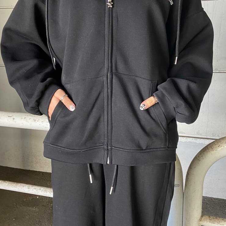 刺繍ロゴZIPパーカー・パンツセットアップ | non-hedge  | 詳細画像19 