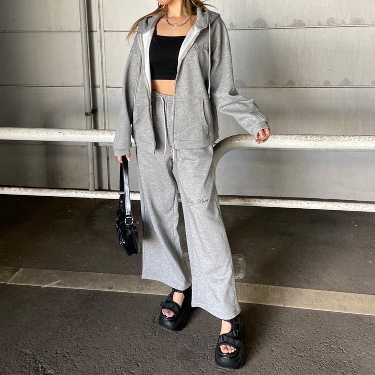 刺繍ロゴZIPパーカー・パンツセットアップ | non-hedge  | 詳細画像32 