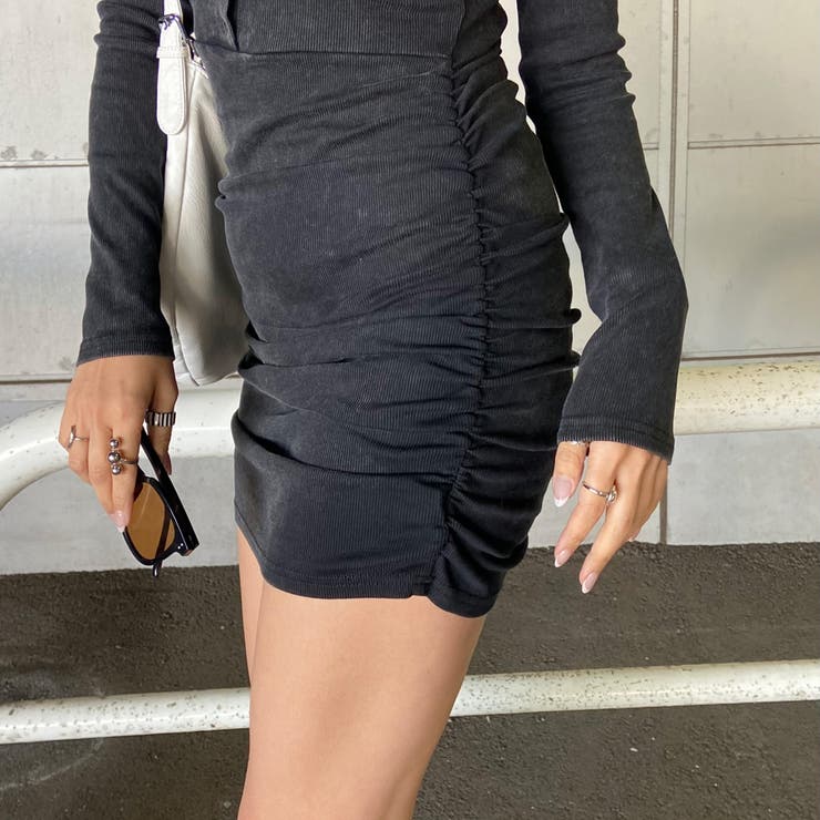 ブリーチポケZIPリブミニワンピース | non-hedge  | 詳細画像17 