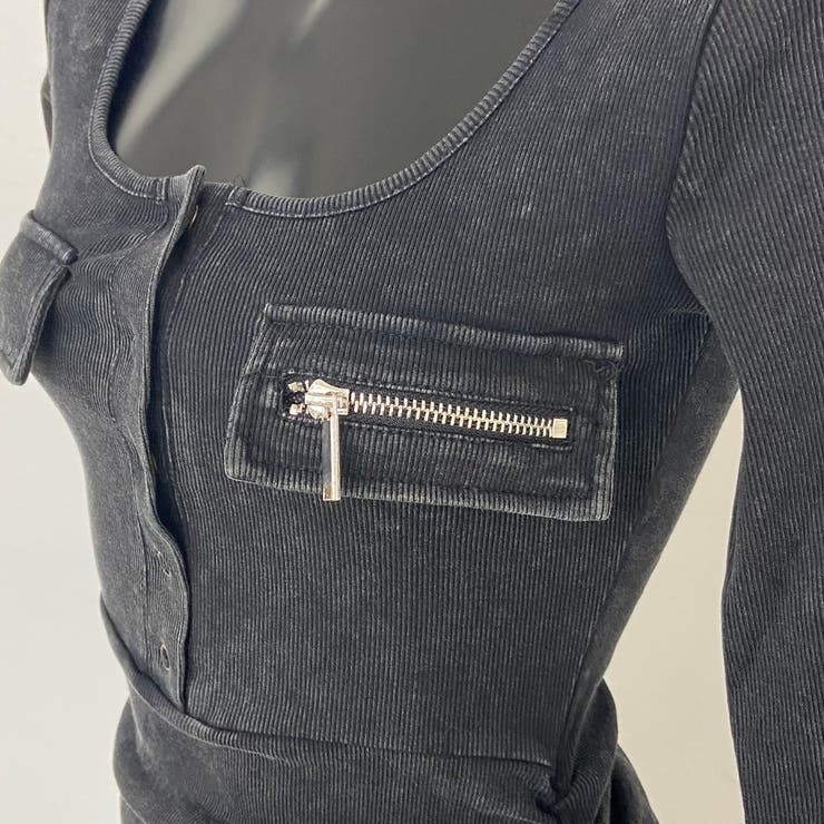 ブリーチポケZIPリブミニワンピース | non-hedge  | 詳細画像23 