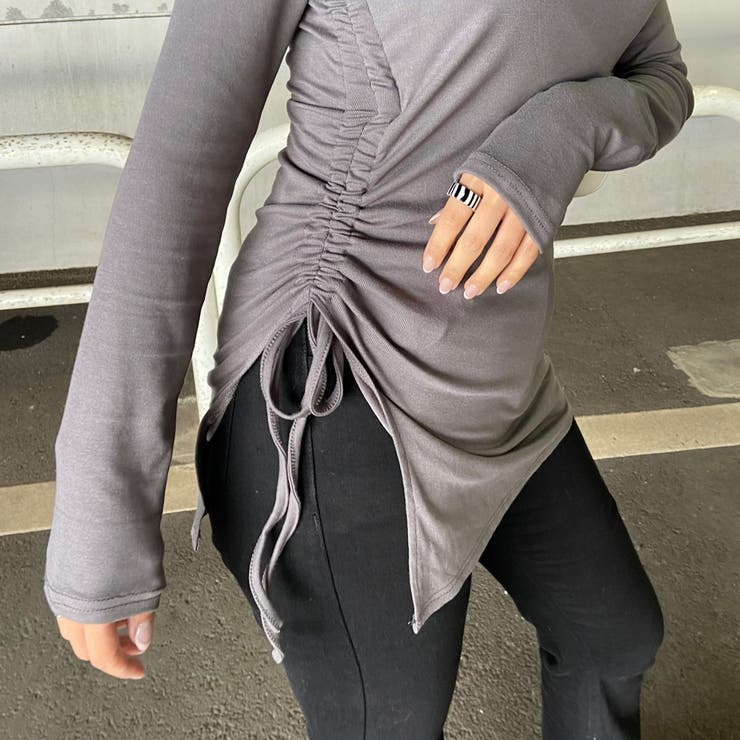 オフショルサイドドロストチュニック | non-hedge  | 詳細画像22 