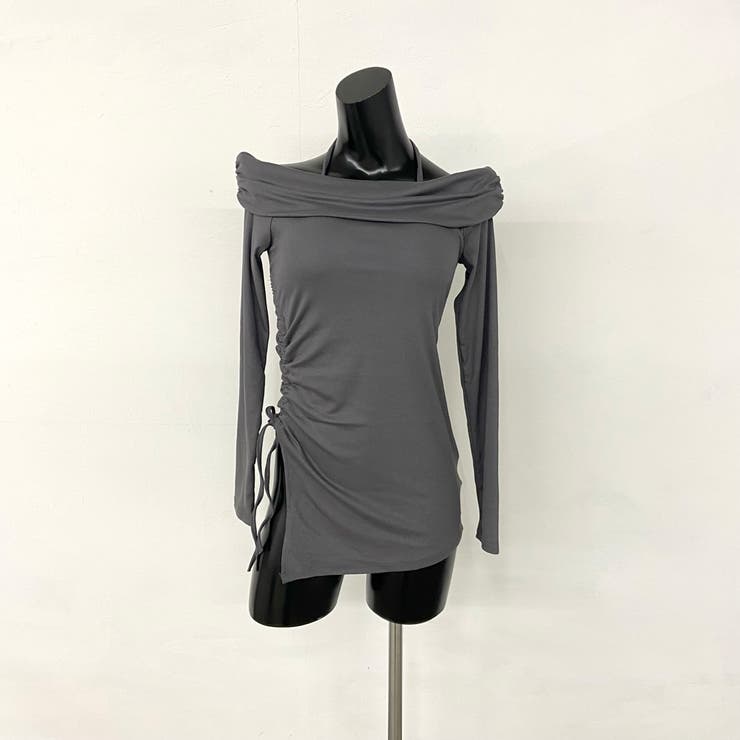 オフショルサイドドロストチュニック | non-hedge  | 詳細画像23 