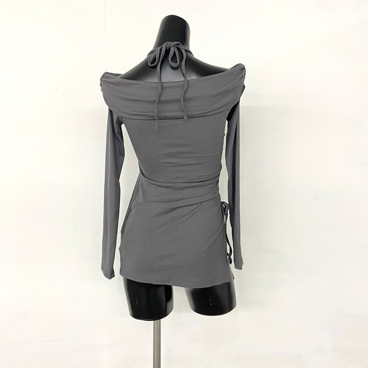 オフショルサイドドロストチュニック | non-hedge  | 詳細画像25 