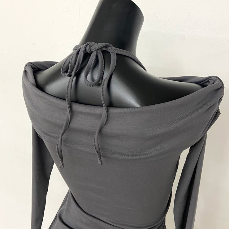 オフショルサイドドロストチュニック | non-hedge  | 詳細画像27 