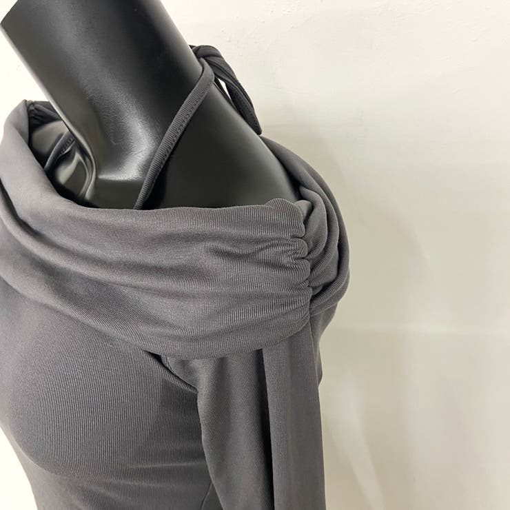 オフショルサイドドロストチュニック | non-hedge  | 詳細画像29 