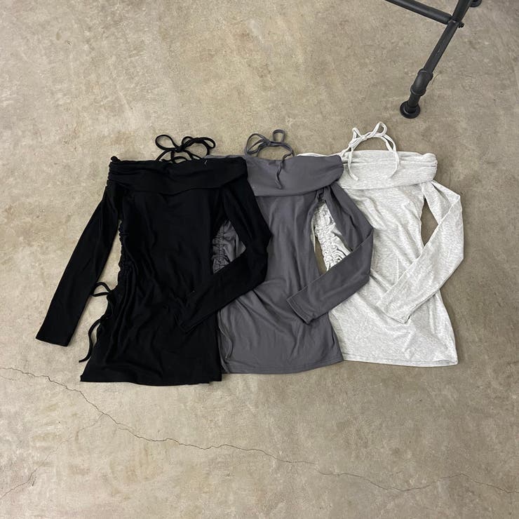 オフショルサイドドロストチュニック | non-hedge  | 詳細画像34 