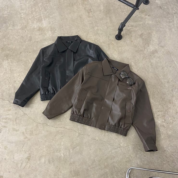 合成皮革ショートブルゾン | non-hedge  | 詳細画像25 