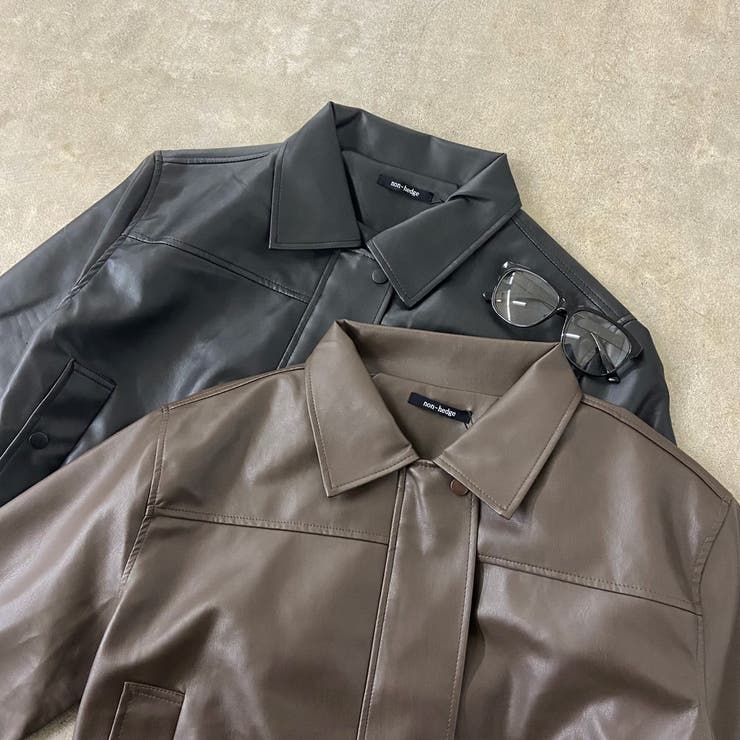 合成皮革ショートブルゾン | non-hedge  | 詳細画像26 