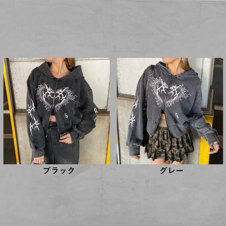 ブリーチハートモチーフZIPパーカー | non-hedge  | 詳細画像33 