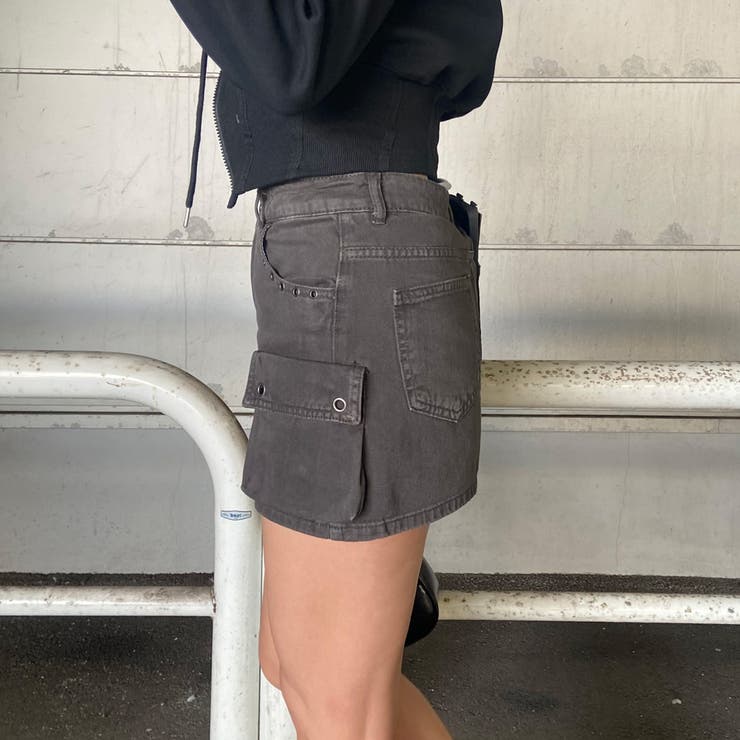 ハトメカーゴミニスカート | non-hedge  | 詳細画像14 