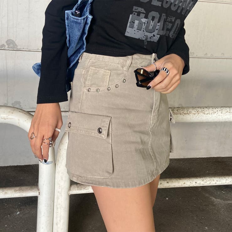 ハトメカーゴミニスカート | non-hedge  | 詳細画像6 