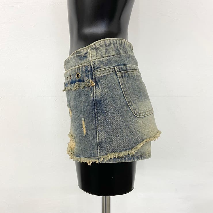 ハトメレイヤード風デニムショートパンツ | non-hedge  | 詳細画像16 