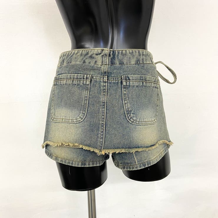 ハトメレイヤード風デニムショートパンツ | non-hedge  | 詳細画像17 