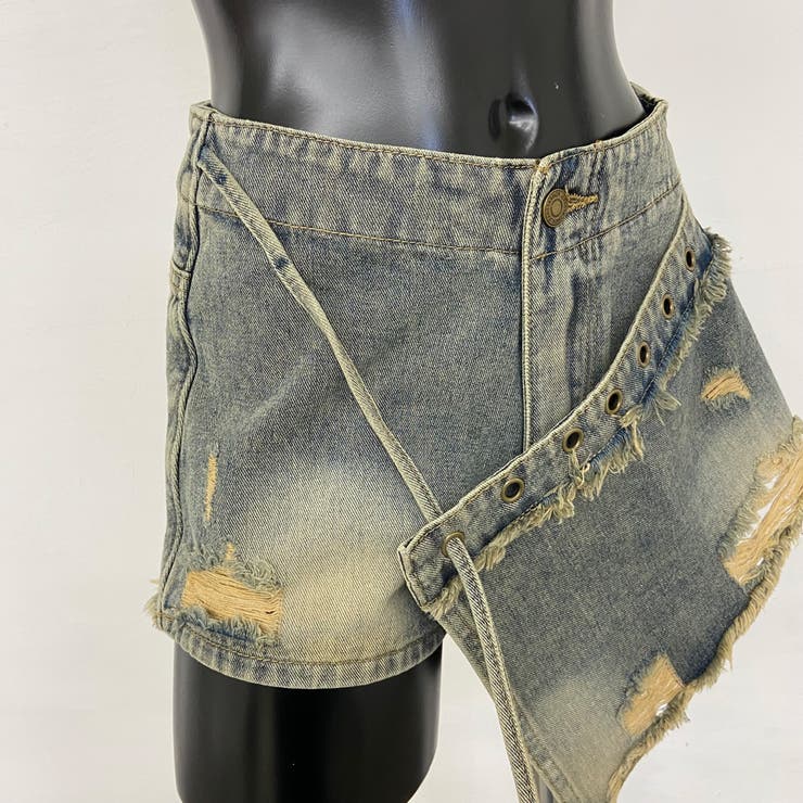 ハトメレイヤード風デニムショートパンツ | non-hedge  | 詳細画像19 