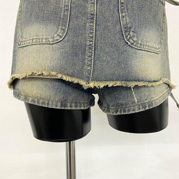ハトメレイヤード風デニムショートパンツ | non-hedge  | 詳細画像24 