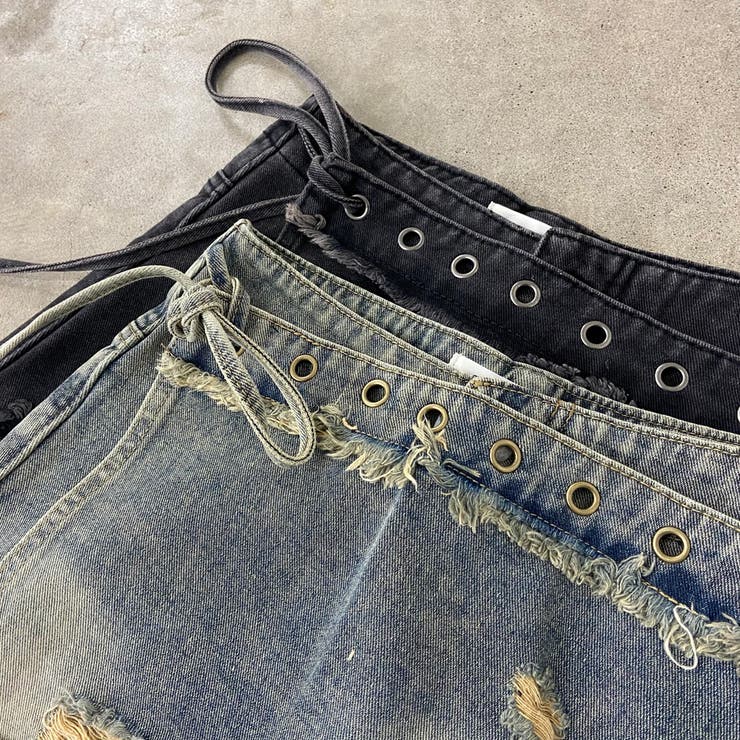 ハトメレイヤード風デニムショートパンツ | non-hedge  | 詳細画像29 