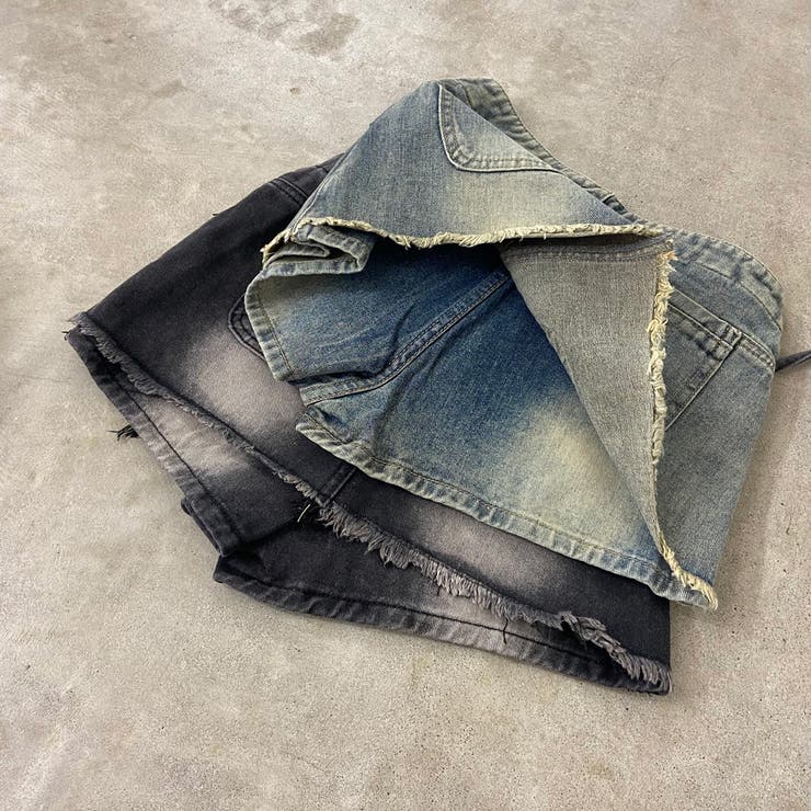 ハトメレイヤード風デニムショートパンツ | non-hedge  | 詳細画像30 