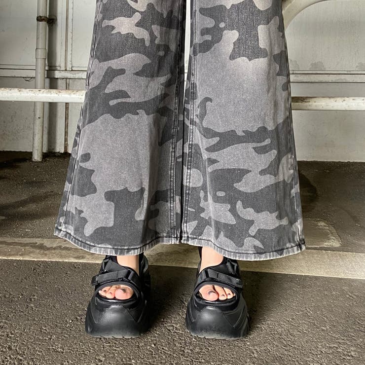 スターベルト付き迷彩ワイドパンツ | non-hedge  | 詳細画像19 