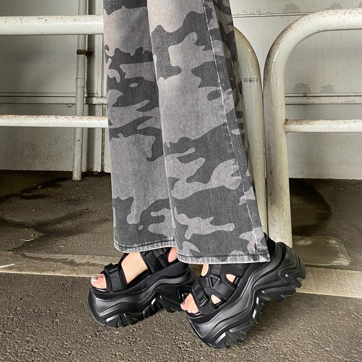 スターベルト付き迷彩ワイドパンツ | non-hedge  | 詳細画像20 