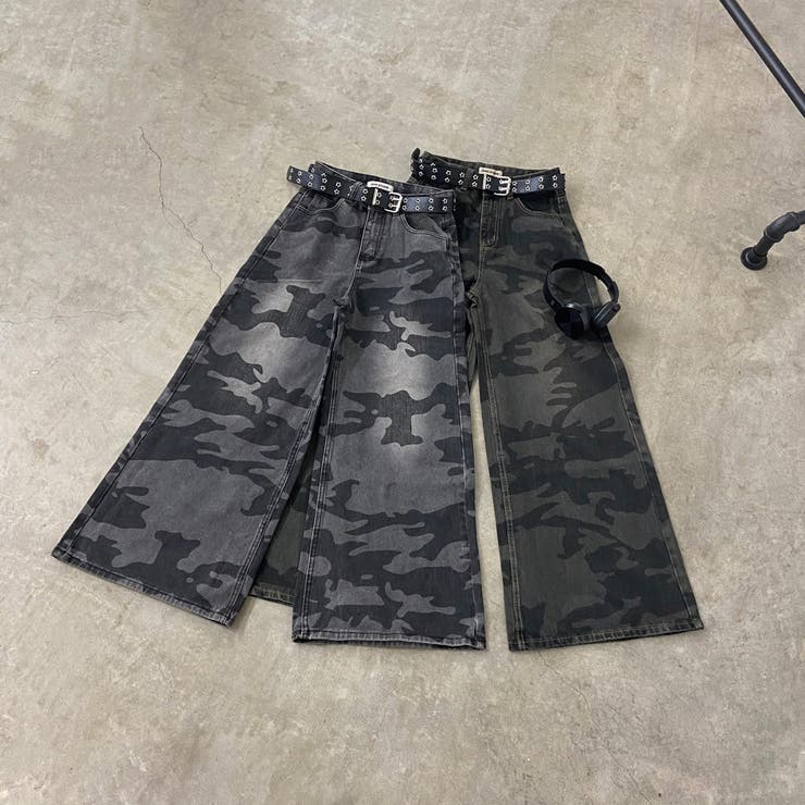 スターベルト付き迷彩ワイドパンツ | non-hedge  | 詳細画像21 