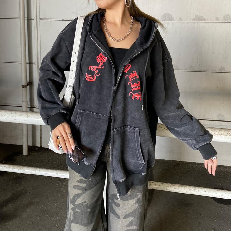 レッド | ブリーチZIPビッグパーカー | non-hedge 