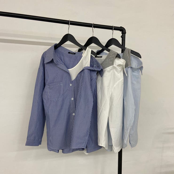 アンサンブル風ワンショルダーシャツ | non-hedge  | 詳細画像29 