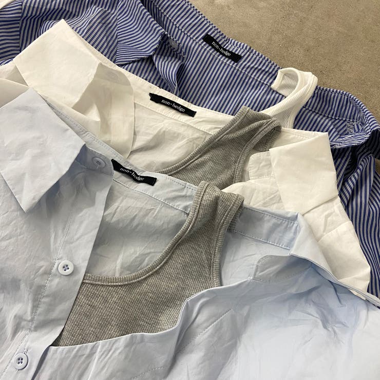 アンサンブル風ワンショルダーシャツ | non-hedge  | 詳細画像32 