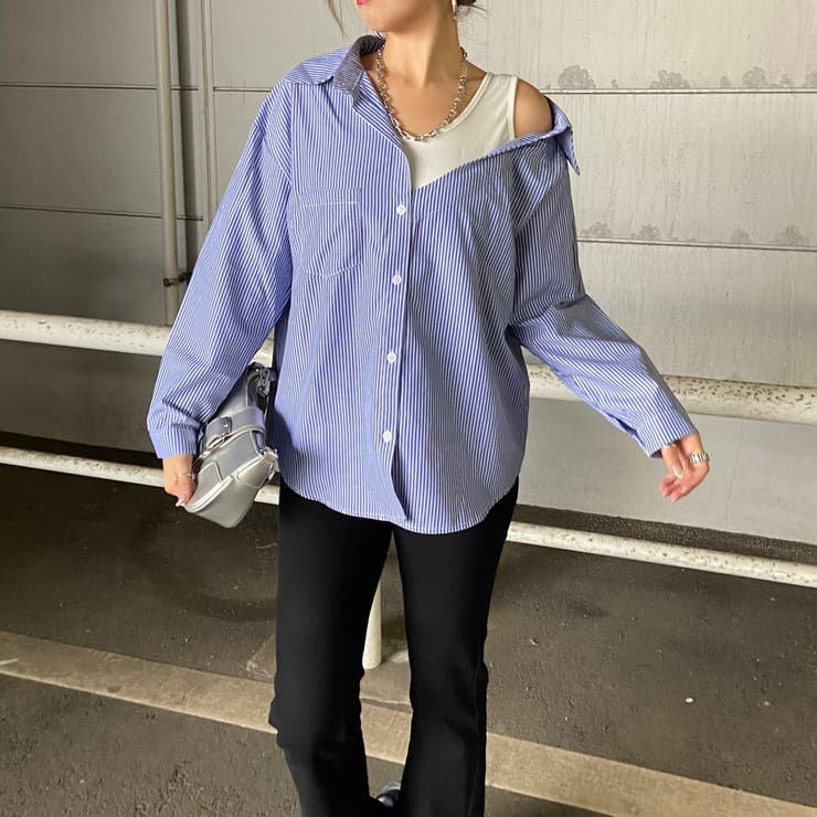 アンサンブル風ワンショルダーシャツ | non-hedge  | 詳細画像5 