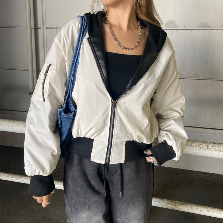 アイボリー | リバーシブルフードMA-1 | non-hedge 