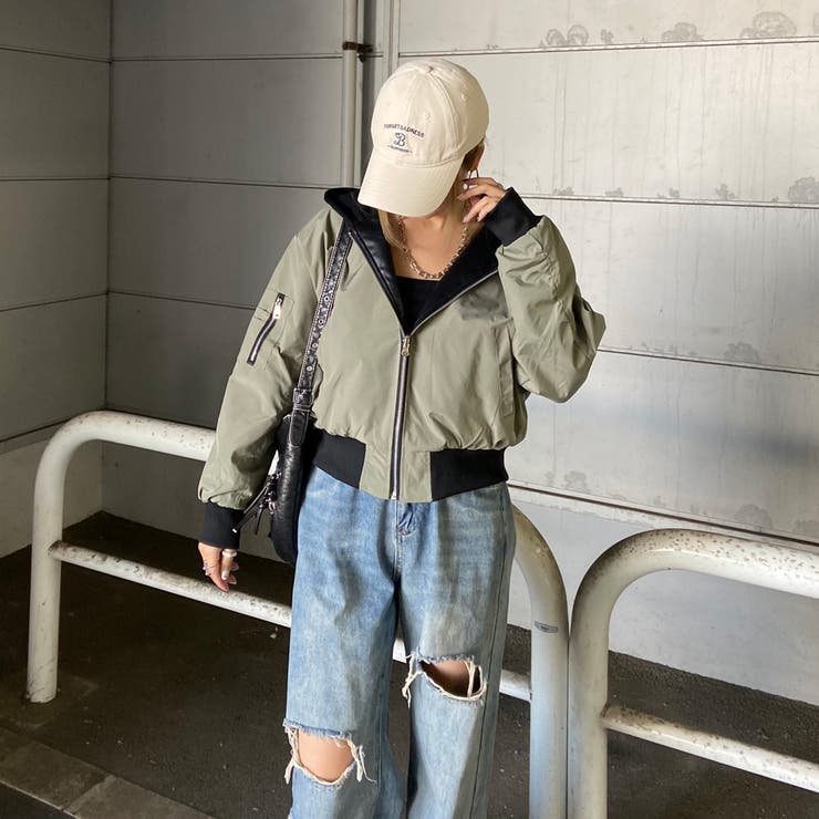 リバーシブルフードMA-1 | non-hedge  | 詳細画像3 