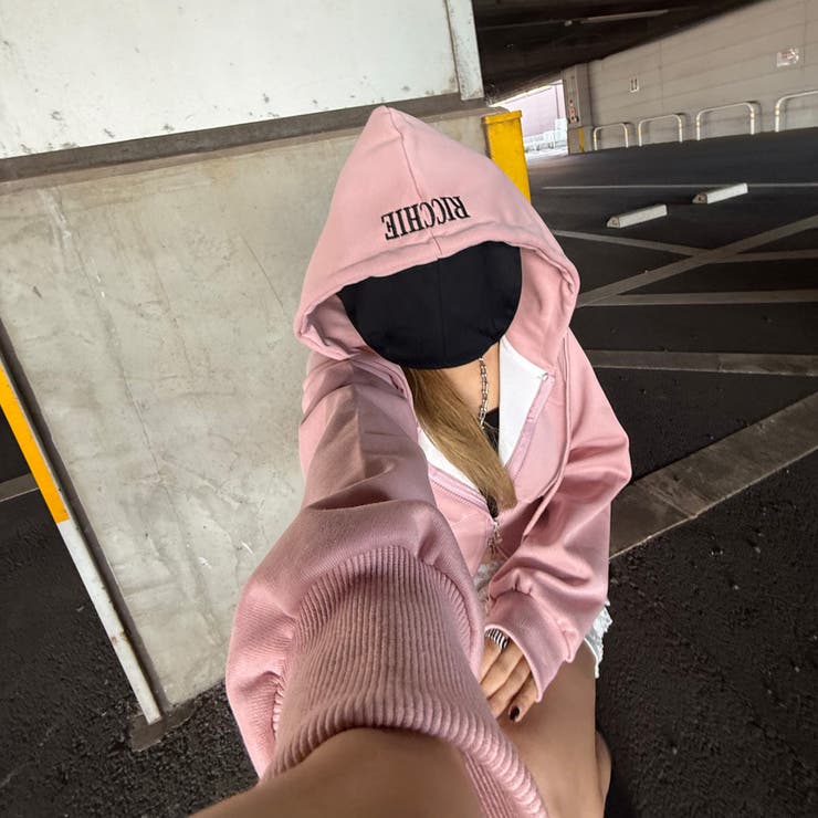 リブ切替ショートパーカー | non-hedge  | 詳細画像11 