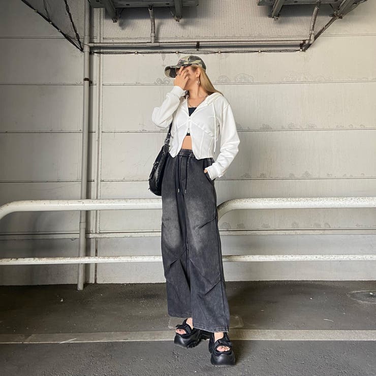 リブ切替ショートパーカー | non-hedge  | 詳細画像22 