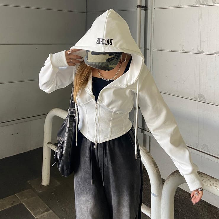 リブ切替ショートパーカー | non-hedge  | 詳細画像24 