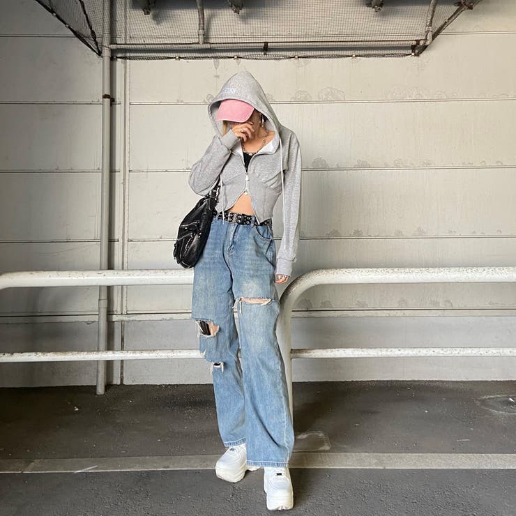 リブ切替ショートパーカー | non-hedge  | 詳細画像31 