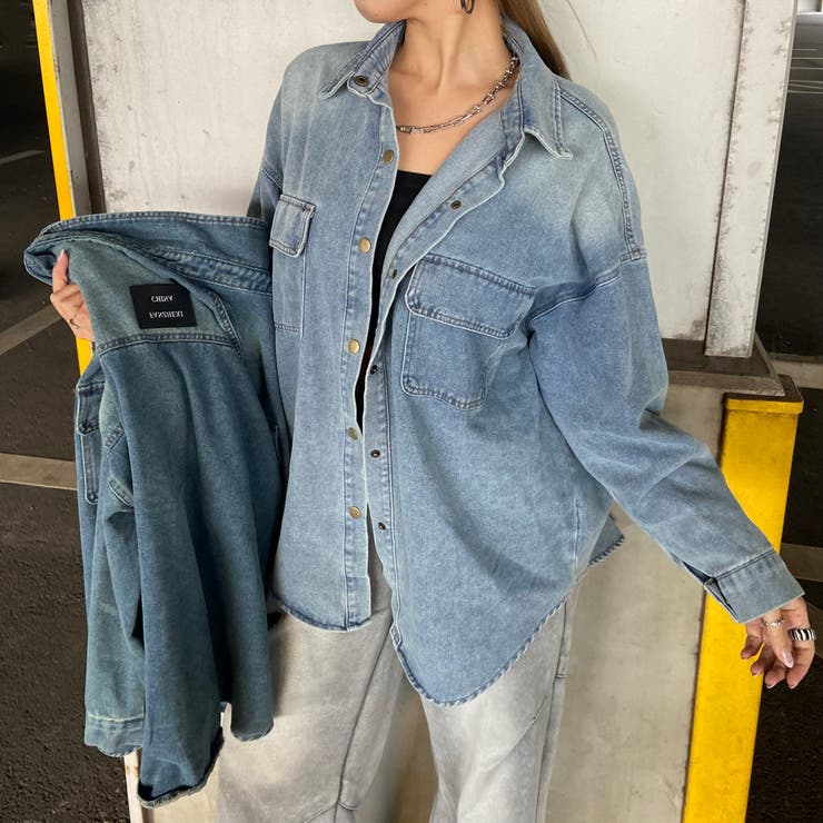 バックタグデニムシャツ | non-hedge  | 詳細画像1 