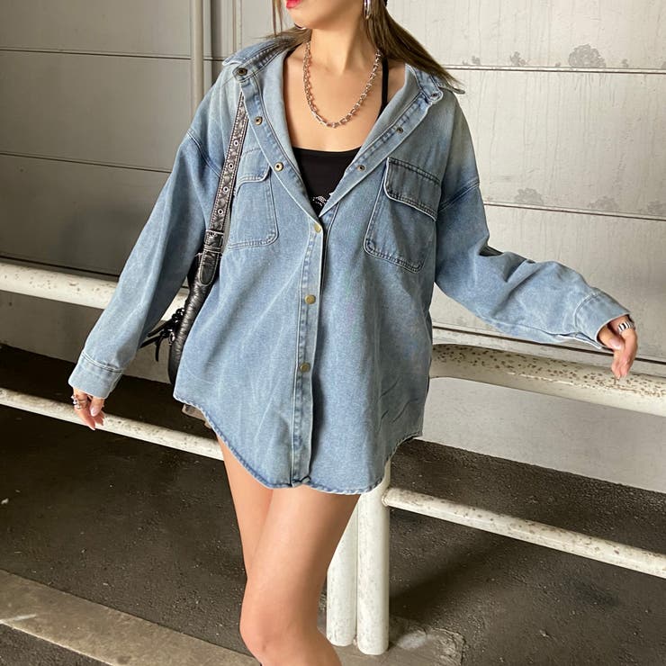 サックスブルー | バックタグデニムシャツ | non-hedge 