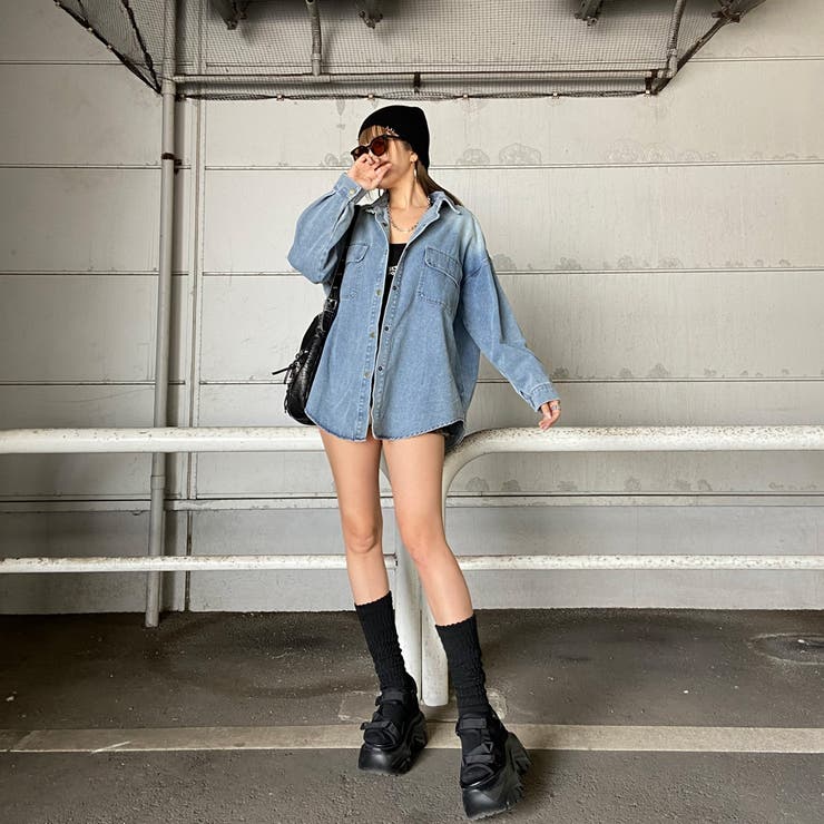 バックタグデニムシャツ | non-hedge  | 詳細画像2 