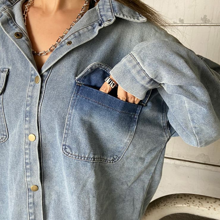 バックタグデニムシャツ | non-hedge  | 詳細画像23 