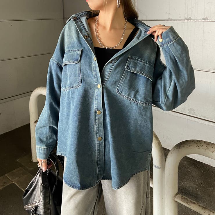 ブルー | バックタグデニムシャツ | non-hedge 