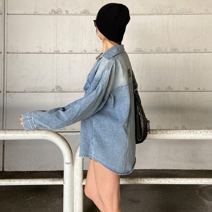 バックタグデニムシャツ | non-hedge  | 詳細画像4 