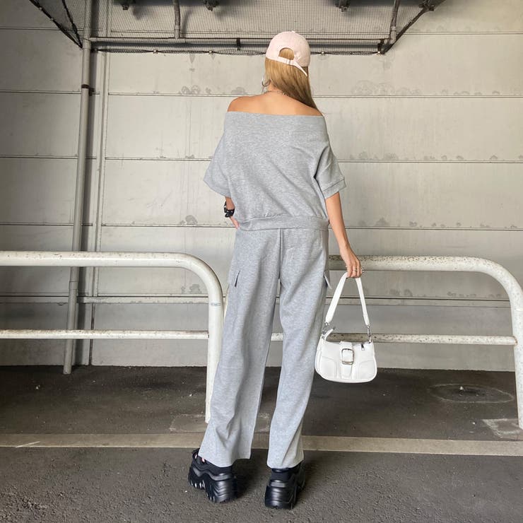 オフショルプルオーバー・カーゴパンツセットアップ | non-hedge  | 詳細画像23 