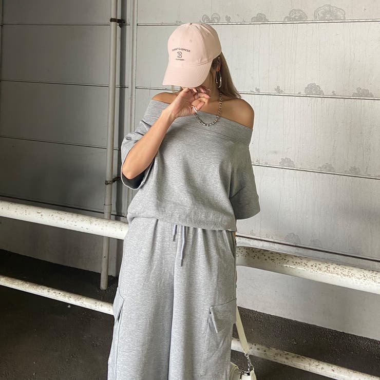 オフショルプルオーバー・カーゴパンツセットアップ | non-hedge  | 詳細画像27 