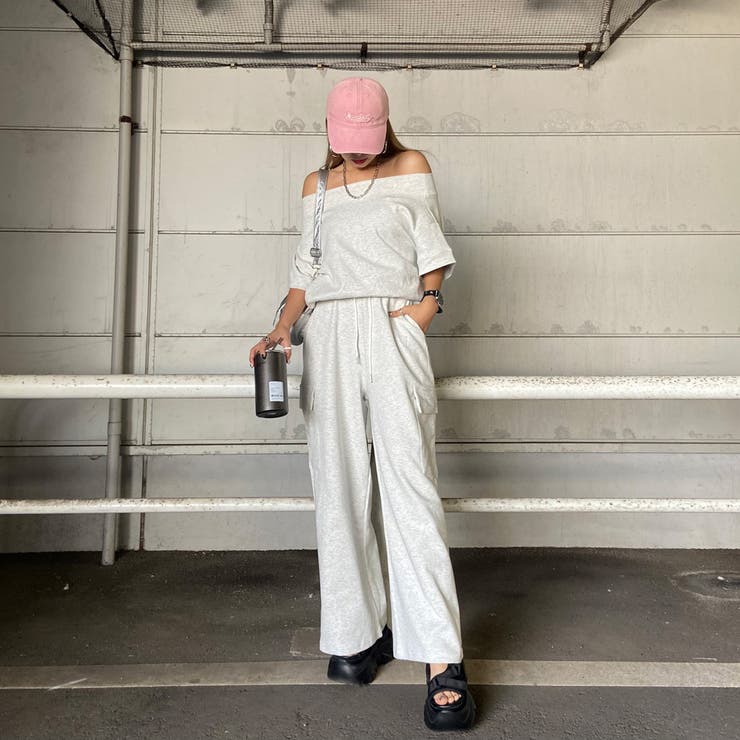 オフショルプルオーバー・カーゴパンツセットアップ | non-hedge  | 詳細画像8 